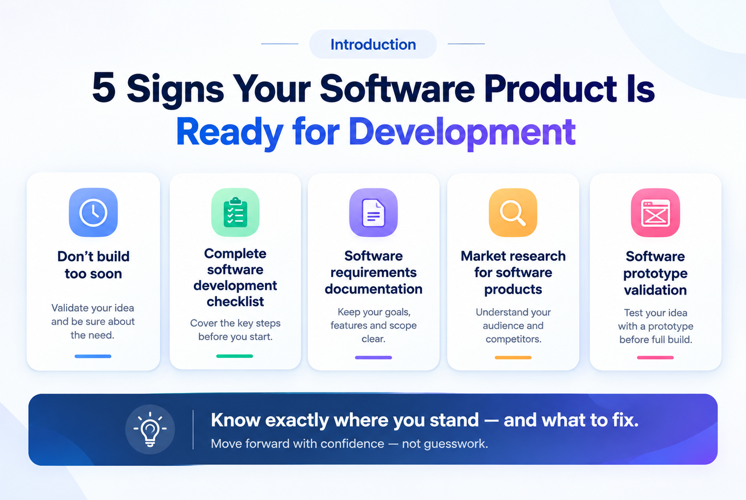 5 Signs Your Software Product Is Ready for Development