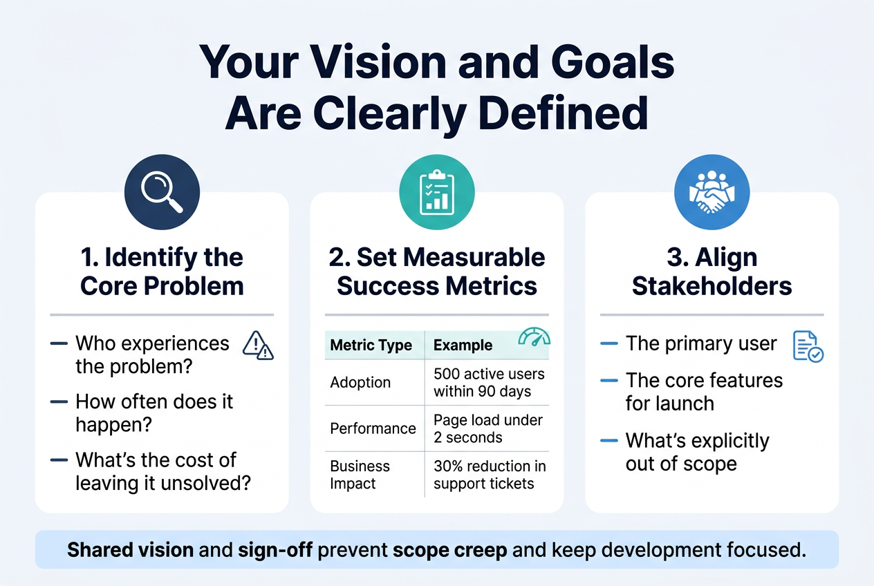Your vision and goals are clearly defined
